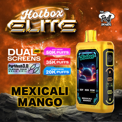 Hotbox Elite 50K Puff Disposable Vape - Mexicali Mango | Display Pack of 5