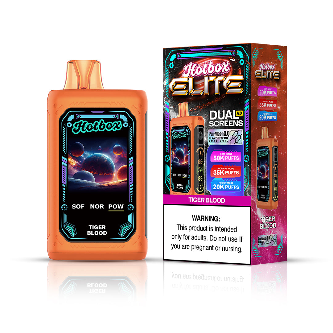 Hotbox Elite 50K Puff Disposable Vape - Tiger Blood