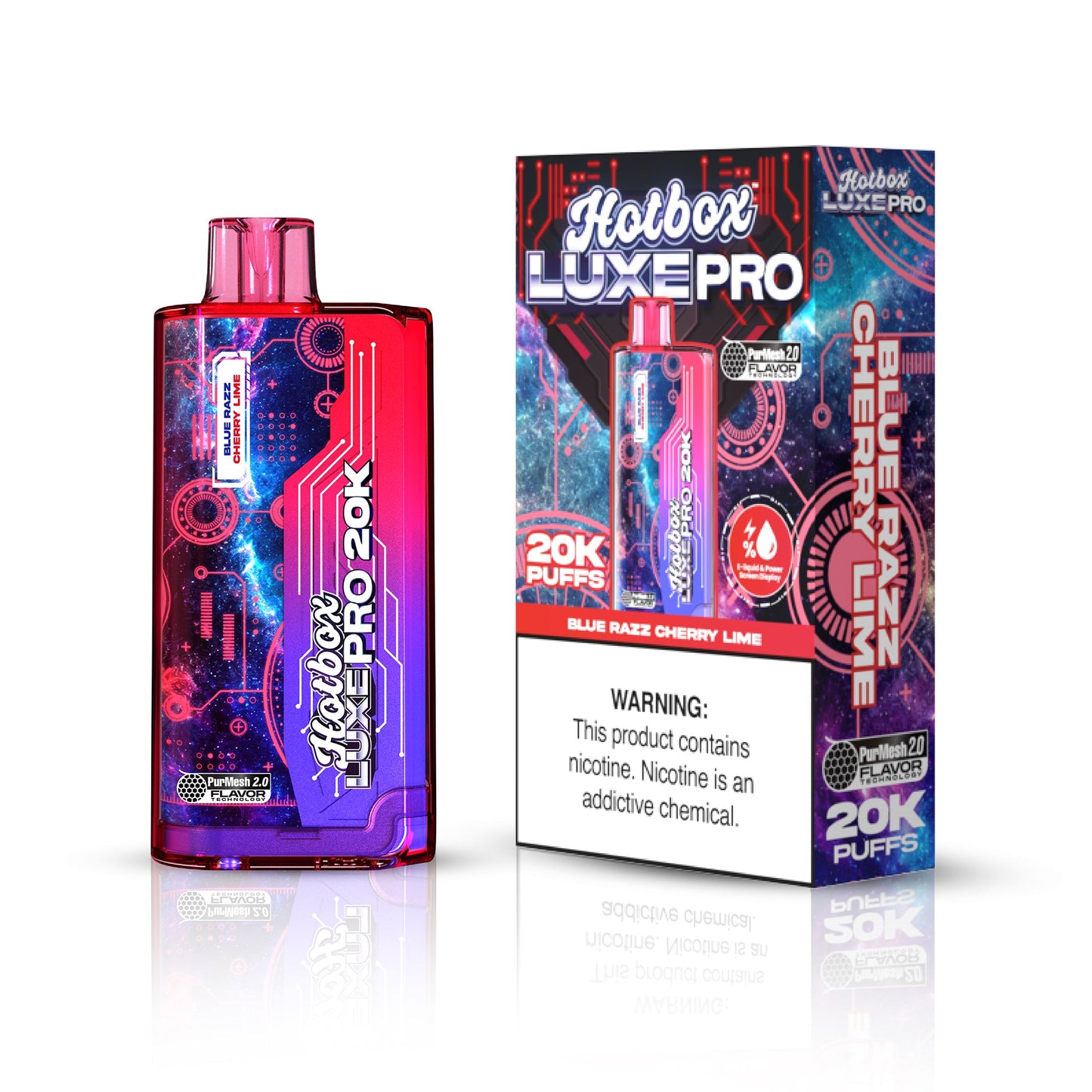 Hotbox™ Luxe Pro 20K Disposable Vape - Blue Razz Cherry Lime