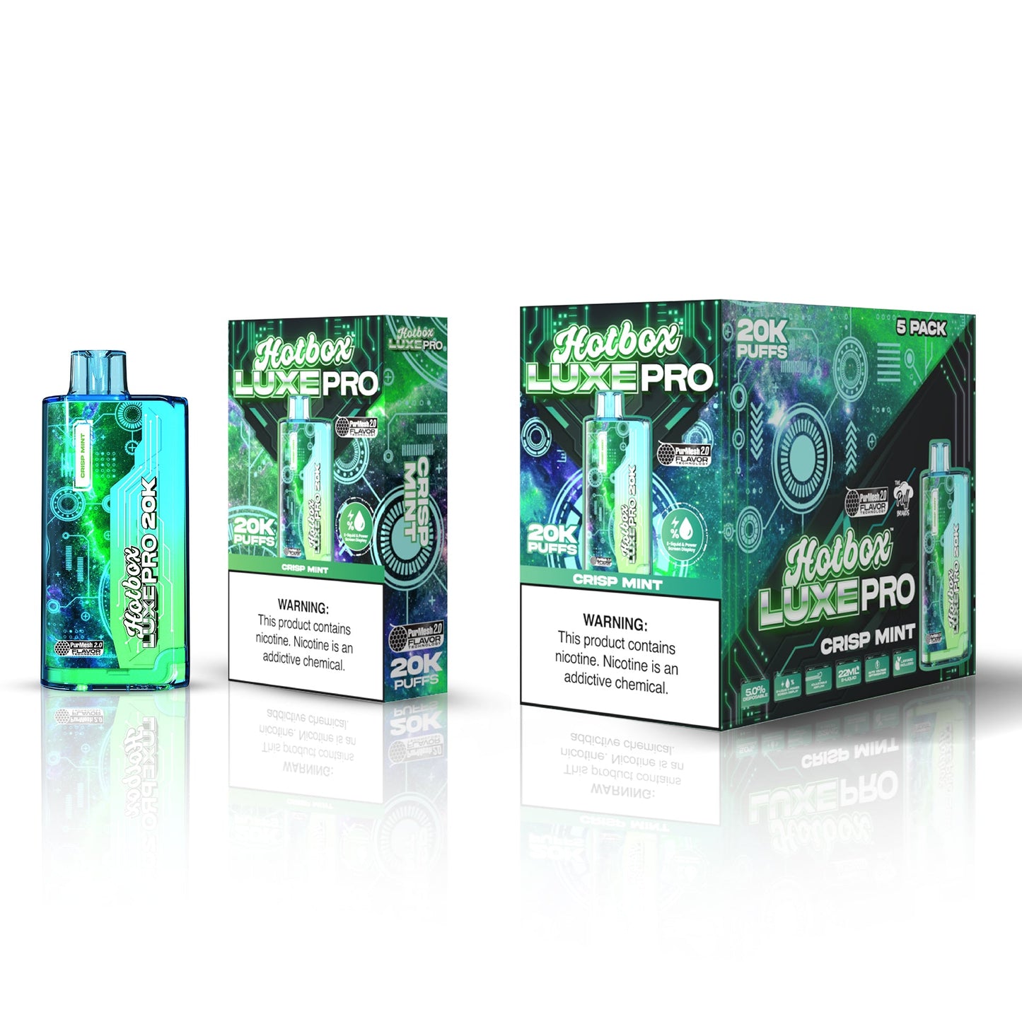 Hotbox™ Luxe Pro 20K Disposable Vape - Crisp Mint