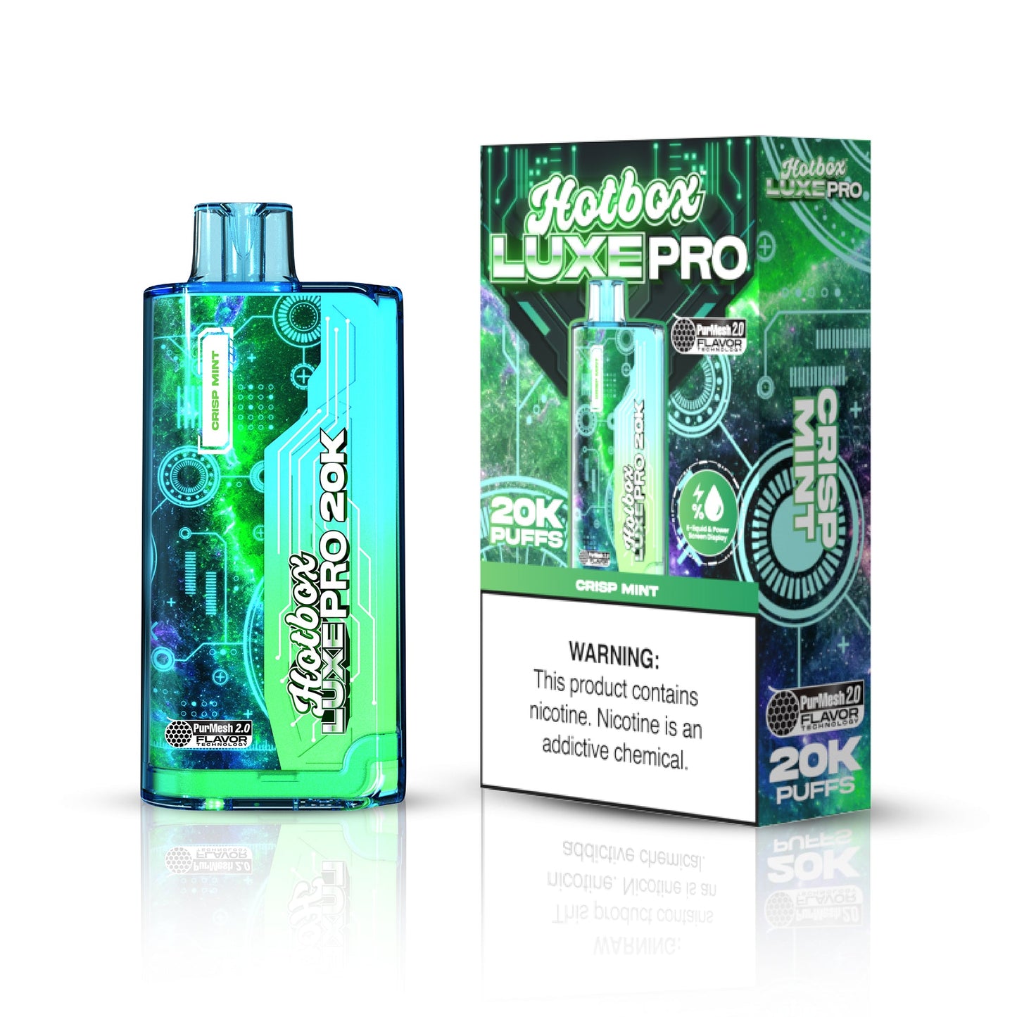 Hotbox™ Luxe Pro 20K Puffs - Crisp Mint | Display Pack of 5