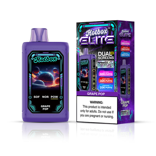 Hotbox Elite 50K Puff Disposable Vape - Grape Pop