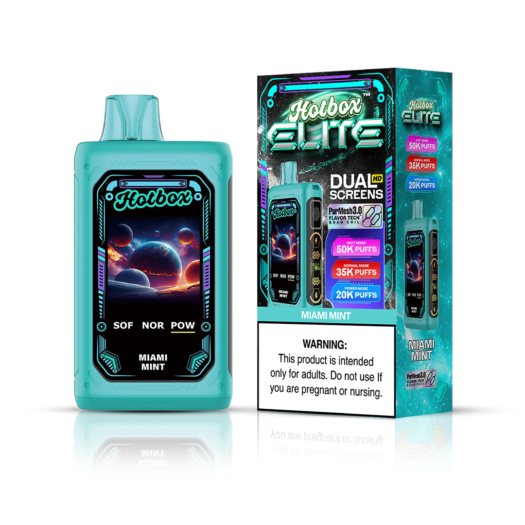 Hotbox Elite 50K Puff Disposable Vape - Miami Mint