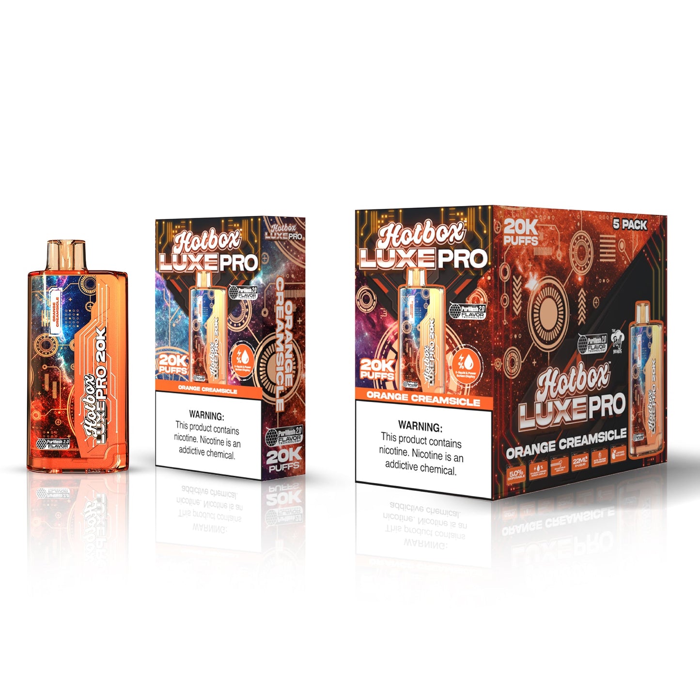 Hotbox™ Luxe Pro 20K Disposable Vape - Orange Creamsicle