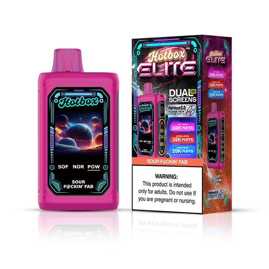 Hotbox Elite 50K Puff Disposable Vape - Sour F@ckin' Fab