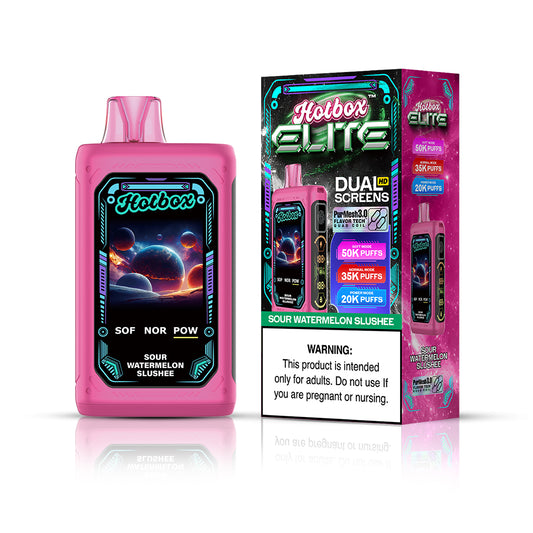 Hotbox Elite 50K Puff Disposable Vape - Sour Watermelon Slushee