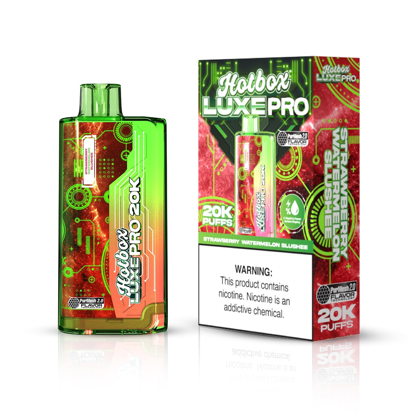 Hotbox™ Luxe Pro 20K Disposable Vape - Strawberry Watermelon Slushee