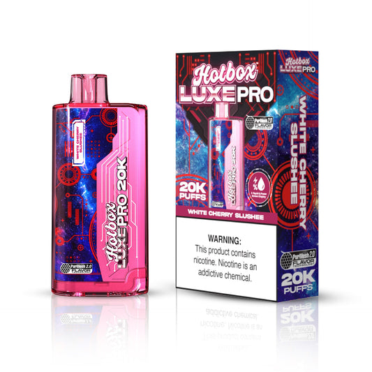 Hotbox™ Luxe Pro 20K Disposable Vape - White Cherry Slushee