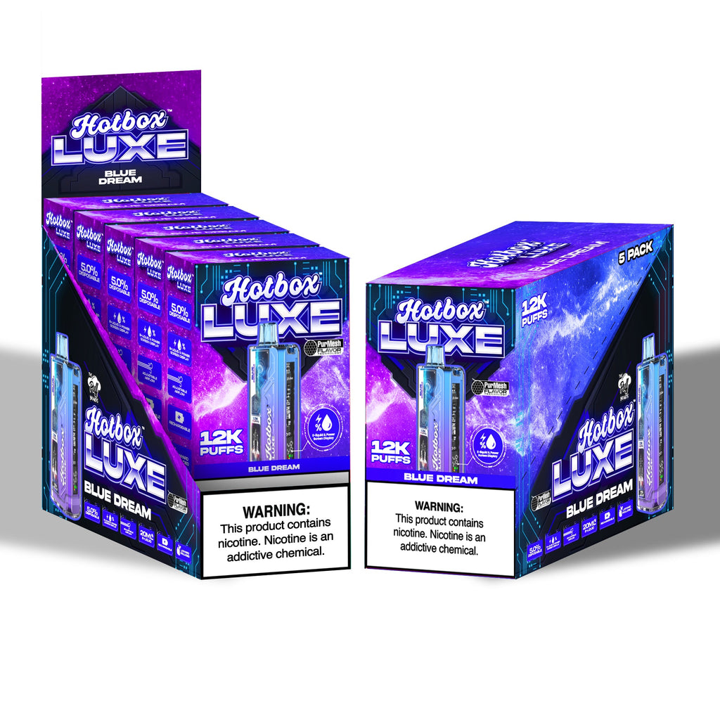 Hotbox LUXE 12k Puffs - Blue Dream | Display Pack of 5