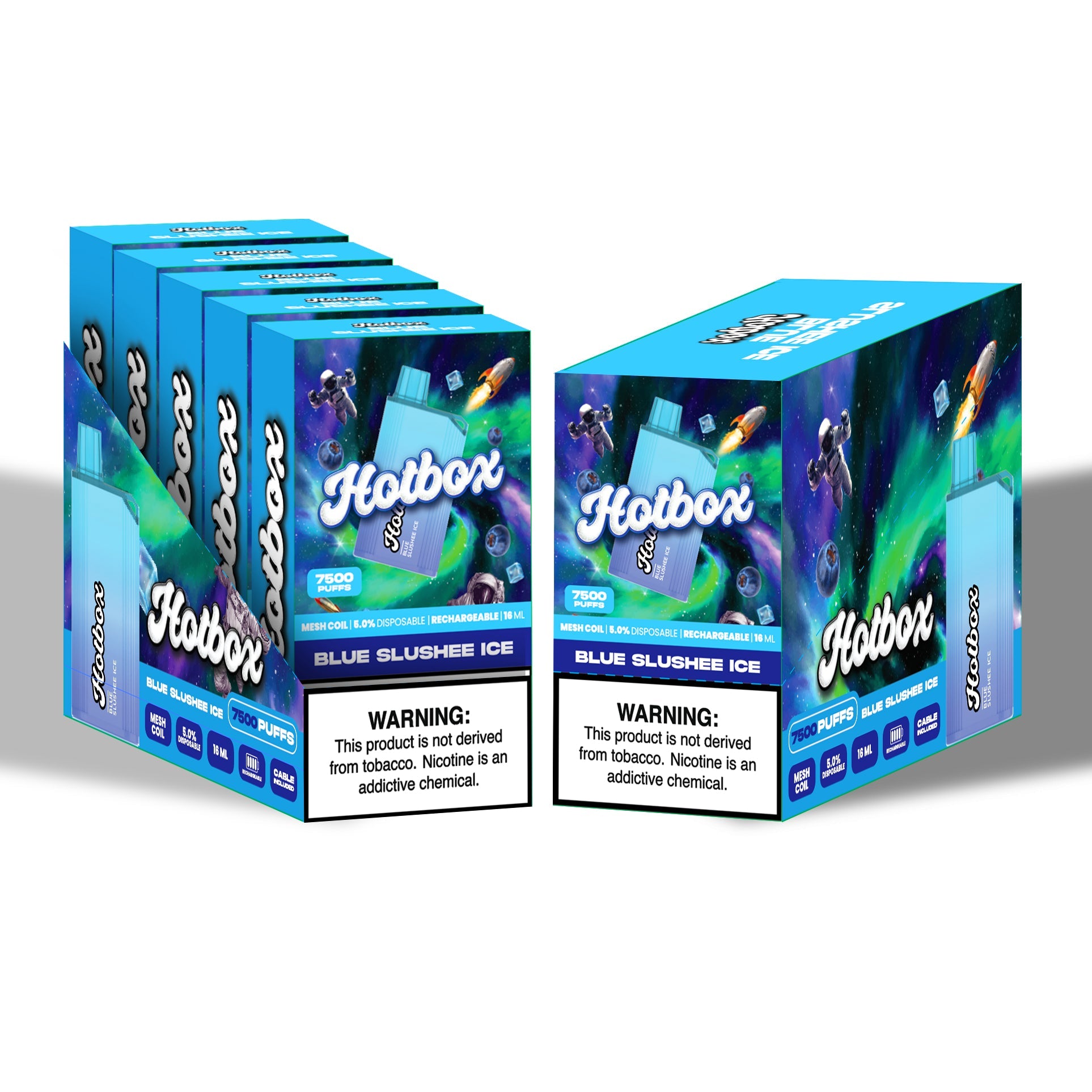 Hotbox™ 7500 Puff - Blue Slushee Ice | Display Pack of 5