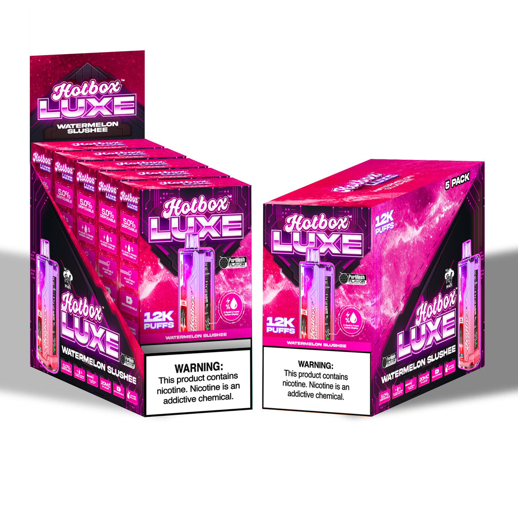 Hotbox LUXE 12k Puffs - Watermelon Slushee | Display Pack of 5